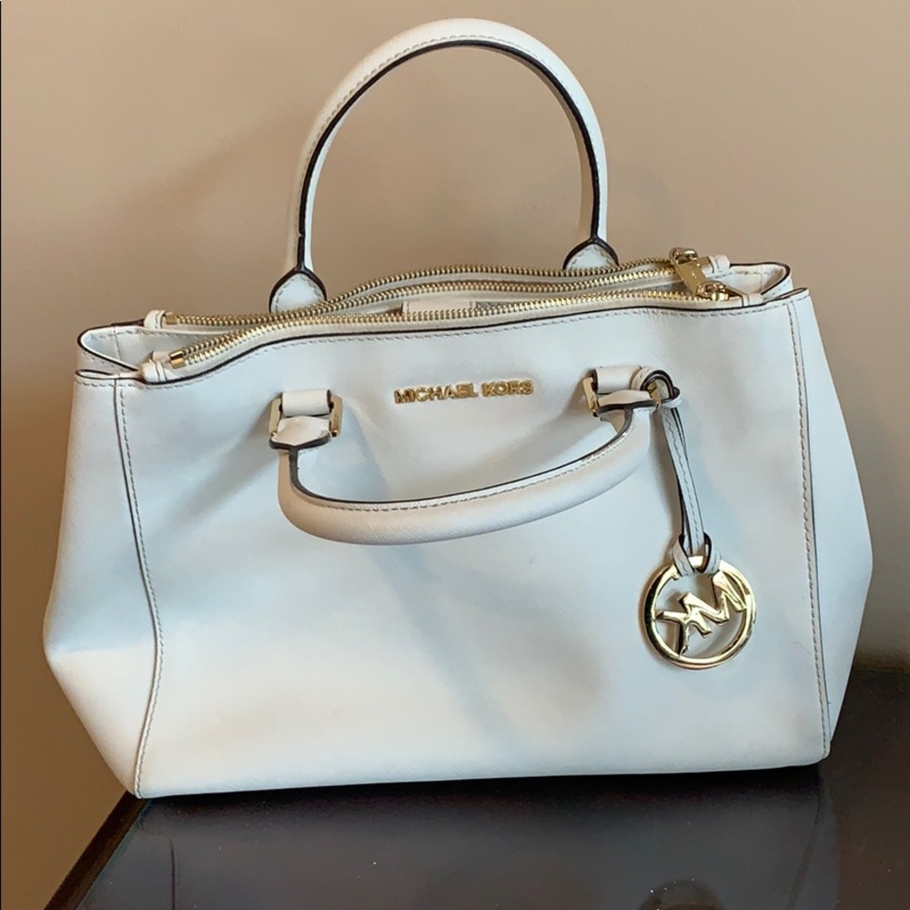 White MK purse